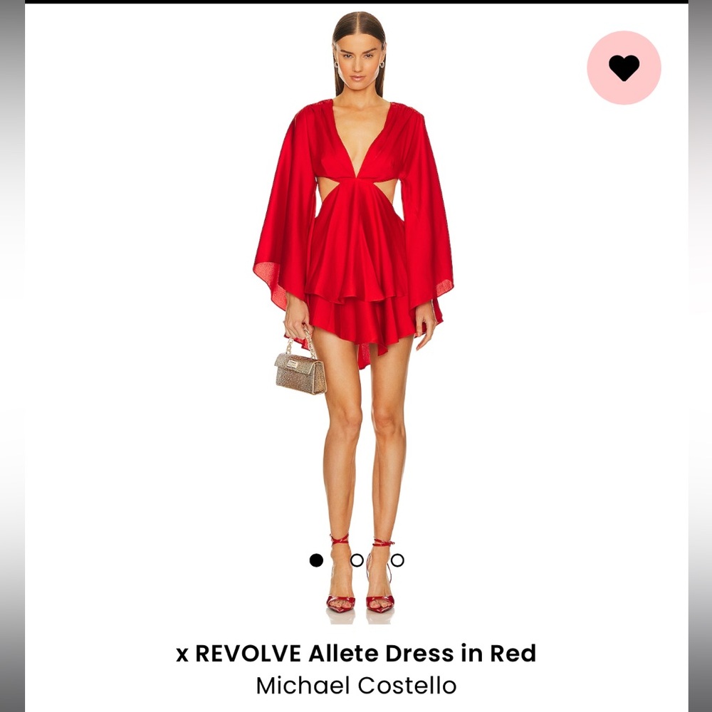 Michael Costello red dress